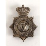 A pre-1881 King's County Rifles cross belt plate A white metal plate surmounted by a Victorian crown
