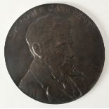 Circa 1916 Sir Roger Casement memorial plaque A bronze circular plaque with low relief head and