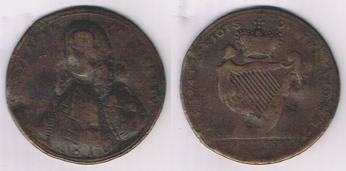 1753 The 124 Patriots of Ireland, bronze medal Struck on the occasion of the defeat, in the Irish