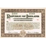 1920 Republic of Ireland bond certificates, Ten Dollars, Twenty Dollars, Fifty Dollars and One-