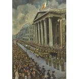 1965 Roger Casement's Funeral by Gertrude Eustace (1904-1978) Irish A painting by Gertrude