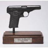 Padraig Pearse. A Gun Of The 1916 Rising bronze by Laurent Mellet, 2006.