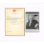 British Prime Ministers, signed photographs. Photographs of James Callaghan and Harold Wilson,