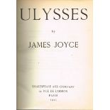 Joyce, James. Ulysses. Shakespeare and Company, Paris, 1925, first edition, seventh printing, half