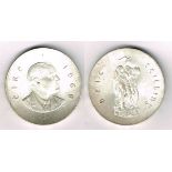 1966 Rising Anniversary ten shillings silver coins. (7) Seven examples. Uncirculated condition,