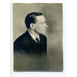 Padraig Pearse. Rare original photograph in New York 1914. Vintage Contact Print. Rockwood Photo