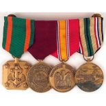 1990-1991 First Gulf War, US Navy group of four. Navy and Marine Corps Achievement Medal, Navy