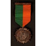 1916 Rising Medal to Joseph Plunkett. Awarded posthumously to Plunkett, a 1916 Rising bronze medal