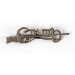 1914-21 Cumann na mBan badge issued to Margaret McElroy. White metal by Long, Cork, accompanied by