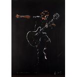 Rolling Stones 'Paint It Black - Doctor', Portrait of Keith Richards by Ronnie Wood. A limited