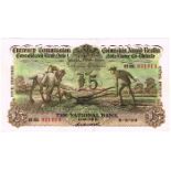 Currency Commission Consolidated Banknote 'Ploughman' National Bank Five Pounds 6-5-29 01NK031013.