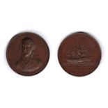 1798 bronze medal. BREST SQUADRON DEFEATED OFF TORY ISLAND. OCTOBER 12 1798. THE SISTER COUNTRY