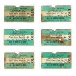 1916 (April 24) Great Northern Railway six excursion tickets to Howth Six sequentially numbered