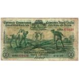 Currency Commission Consolidated Banknote 'Ploughman' Munster & Leinster Bank One Pound 6-5-29