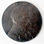 Circa 1916 Sir Roger Casement memorial plaque A bronze circular plaque with low relief head and