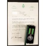 1986 Royal Ulster Constabulary Service Medal To Constable W.F. O'Brien, in box of issue with