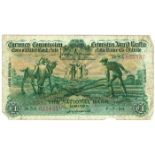 Currency Commission Consolidated Banknote 'Ploughman' National Bank One Pound 7-7-36 26NA023857.