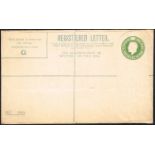 Ireland. Collection of postal stationery. Includes 1922 George V 5d green registered envelope,