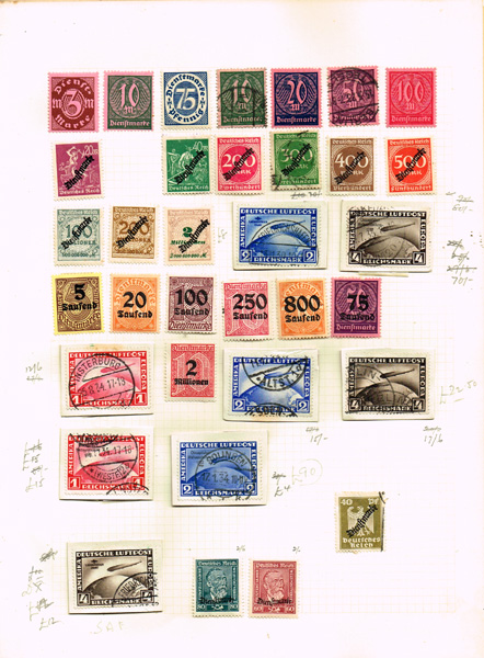 Germany used and mint collection, 1870-1942. Housed in two albums, with 1899 to 3RM used, 1902 to