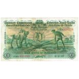 Currency Commission Consolidated Banknote 'Ploughman' Bank of Ireland One Pound 6-9-37 77BA058238.