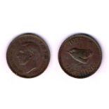 Farthings (40) with quantity of English (120) GB are George IV to George VI. Fair to fine. (160) P