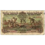 Currency Commission Consolidated Banknote 'Ploughman' National Bank Five Pounds 6-5-29 01NK013647.