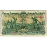 Currency Commission Consolidated Banknote 'Ploughman' National Bank One Pound 6-5-29 05NA000906.