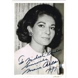 Maria Callas, signed photograph. A Capitol Records Photographic Studio photograph of the soprano