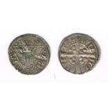 Edward I Dublin silver pennies. EDWR and EDW.R types, first chipped at 10-11 o'clock, fine and the