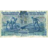 Currency Commission Consolidated Banknote 'Ploughman' National Bank Ten Pounds, 2-10-31. 01NT