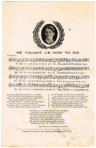 Step Together" and "He Taught Us How to Die", sheet music." The cover of Step Together" centred by