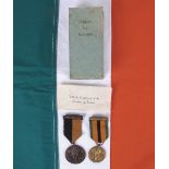 1917-1921 War of Independence medal and 1921-1971 Truce Anniversary medal to Westport Flying