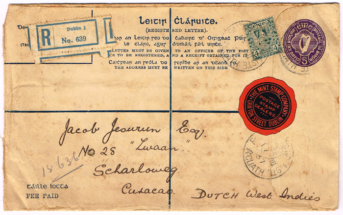 Ireland. 1930s to 1970s collection of mainly airmail covers to overseas, with good frankings.