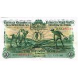 Currency Commission Consolidated Banknote 'Ploughman' National Bank One Pound 7-7-36 25NA099694.