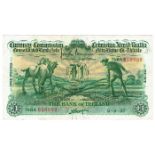 Currency Commission Consolidated Banknote 'Ploughman' Bank of Ireland One Pound 6-9-37 76BA056689.