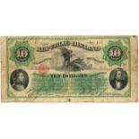 Republic of Ireland Ten Dollar Bond 29-5-1866 Issued to John Molloy. Signed Sullivan and Scanlan.
