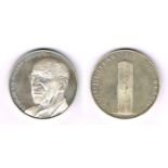 1975 silver medals commemorating Eamon de Valera by Spink. 1 ounce and 2.5 ounces, limited