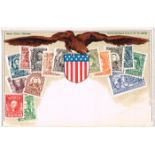 Postcards. All-world, including Britain, Germany, USA etc. Postage Stamp Series by Zieher (15
