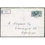 Ireland. 1922 Provisional Government overprint by Dollard on ten shillings, used on cover. Tied by