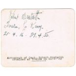 1916 Rising, Captain Robert Monteith, autograph signature. A card signed and inscribed in black ink,