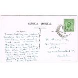 Circa 1912, Postcard from Padraig Pearse. A postcard of the lake at Scoil Eanna, Rathfarnham, to