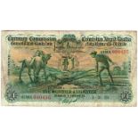 Currency Commission Consolidated Banknote 'Ploughman' Munster & Leinster Bank One Pound 3-3-39
