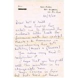 1968 (September 16) Margaret Pearse letter and signed book. A two-page letter on Scoil Eanna