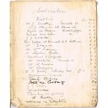 Irish Pieces", Manuscript prospectus for a book with a list of poems, songs and prose." both in