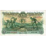 Currency Commission Consolidated Banknote 'Ploughman' National Bank 14-2-35 23NA067940. Signed