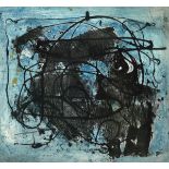 Gerard Dillon (1916-1971) ABSTRACT COMPOSITION oil and sand on board inscribed with title and