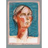 Brian Bourke HRHA (b.1936) HEAD OF NORMA, PORTRAIT OF L.S., 2005, and HEAD OF L.S., 2005 (SET OF