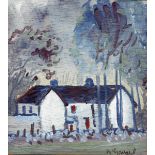 Maurice MacGonigal PRHA HRA HRSA (1900-1979) DROPPING WELL, MILLTOWN, DUBLIN oil on board signed