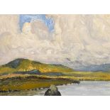 Charles Vincent Lamb RHA RUA (1893-1964) WEST OF IRELAND LANDSCAPE oil on board signed lower left;