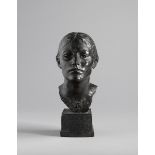 Jerome Connor (1874-1943) PORTRAIT STUDY, 1940 bronze; (unique) signed, titled and dated on base 16½